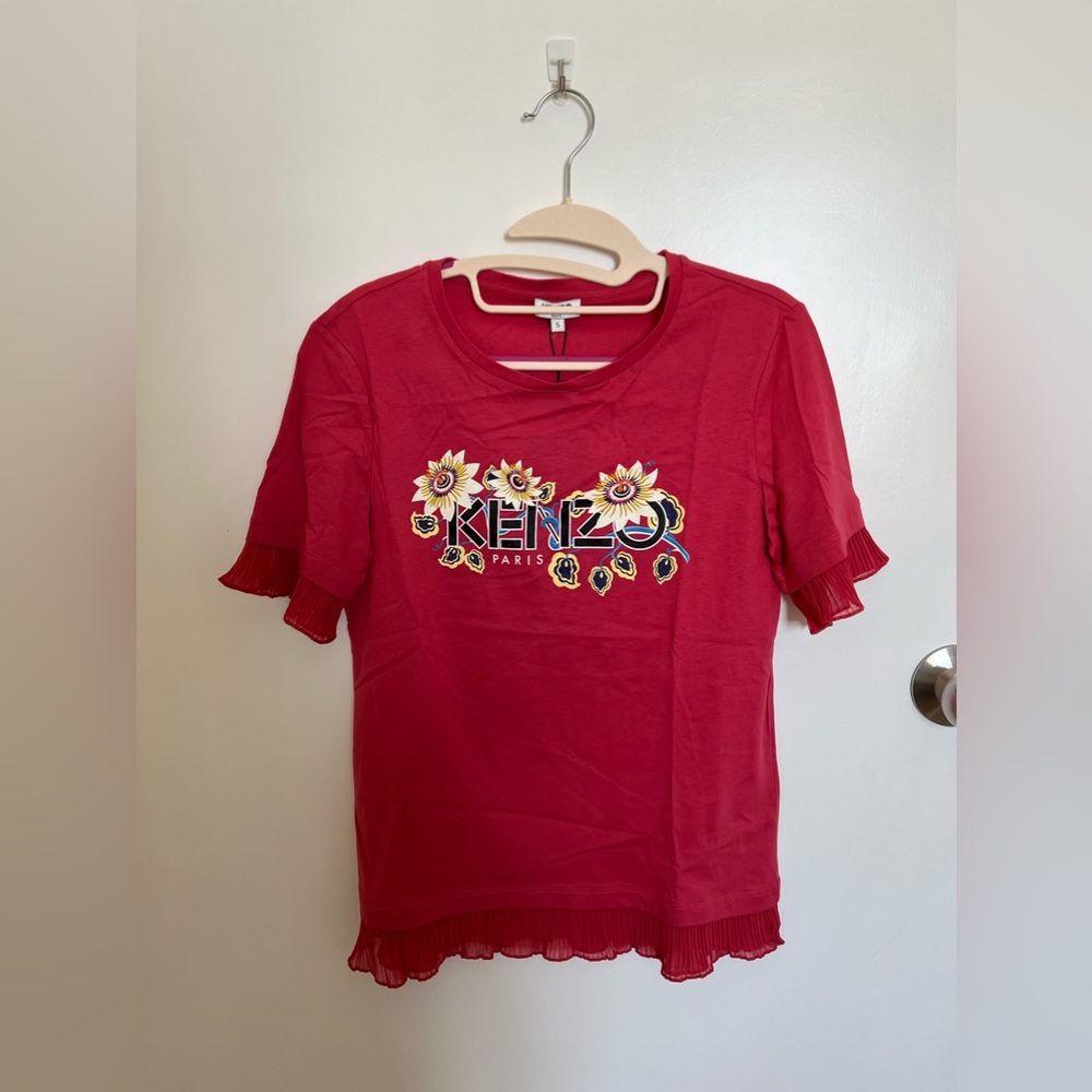 Kenzo Micro Ruffles Logo Tshirt